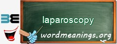 WordMeaning blackboard for laparoscopy